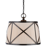 Grosvenor Pendant - Bronze / Linen