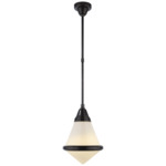 Gale Pendant - Bronze / White Glass