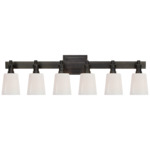 Bryant Bathroom Vanity Light - Bronze / White