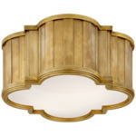 Tilden Ceiling Light - Hand-Rubbed Antique Brass / White