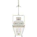 Holborn Pendant - Old White / Clear
