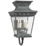 Elsinore Bracket Outdoor Wall Light - Weathered Zinc / Clear