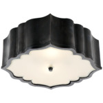 Balthazar Ceiling Light - Gun Metal / Frosted