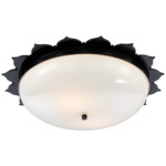 Rachel Ceiling Light - Gun Metal / White