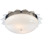 Rachel Ceiling Light - Polished Nickel / White