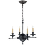Leaf and Arrow Chandelier - Bronze