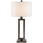 Mod Table Lamp - Aged Iron / Linen