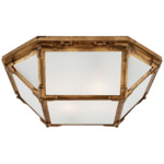 Morris Ceiling Light - Gilded Iron / Frosted