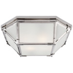 Morris Ceiling Light - Polished Nickel / Frosted