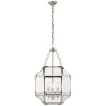 Morris Pendant - Polished Nickel / Clear
