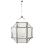 Morris Pendant - Polished Nickel / Clear