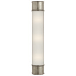 Oxford Bathroom Vanity Light - Antique Nickel / Frosted