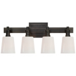 Bryant Bathroom Vanity Light - Bronze / White