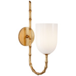 Edgemere Wall Sconce - Gild / White Glass