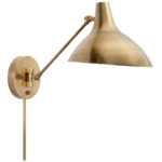 Charlton Plug-in Wall Sconce - Brass / Hand Rubbed Antique Brass