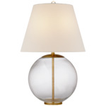 Morton Table Lamp - Clear / Linen