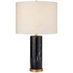 Cliff Table Lamp - Black Marble / Linen