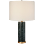 Cliff Table Lamp - Green Marble / Linen