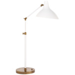 Charlton Adjustable Head Table Lamp - Brass / Plaster White