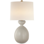 Gannet Table Lamp - Bone Craquelure / Linen