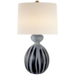 Gannet Table Lamp - Drizzled Cobalt / Linen
