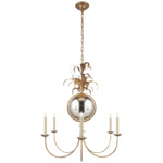 Gramercy Chandelier - Gilded Iron / Antique Mirror