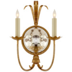 Gramercy Double Wall Sconce - Gilded Iron / Antique Mirror