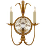 Gramercy Double Wall Sconce - Gilded Iron / Antique Mirror