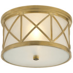 Montpelier Ceiling Light - Hand-Rubbed Antique Brass / Frosted