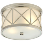 Montpelier Ceiling Light - Polished Nickel / Frosted