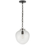 Katie Acorn Pendant - Bronze / Clear