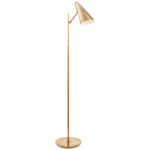 Clemente Adjustable Floor Lamp - Hand Rubbed Antique Brass