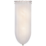 Rosehill Wall Sconce - Polished Nickel / White
