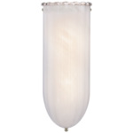 Rosehill Wall Sconce - Polished Nickel / White