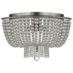 Jacqueline Ceiling Light - Burnished Silver Leaf / Clear Glass