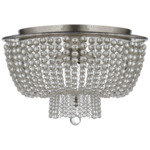 Jacqueline Ceiling Light - Burnished Silver Leaf / Clear Glass