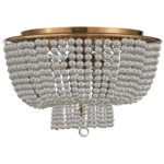 Jacqueline Ceiling Light - Hand Rubbed Antique Brass / Clear Glass