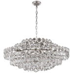 Sanger Chandelier - Polished Nickel / Crystal