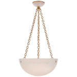 O'Connor Chandelier - Hand-Rubbed Antique Brass / Alabaster