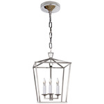 Darlana Lantern Pendant - Polished Nickel