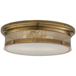 Alderly Ceiling Light - Antique-Burnished Brass / White