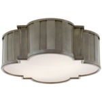 Tilden Ceiling Light - Antique Nickel / White