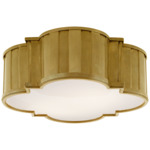 Tilden Ceiling Light - Hand-Rubbed Antique Brass / White