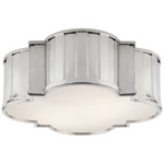 Tilden Ceiling Light - Polished Nickel / White