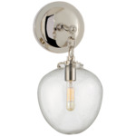Katie Acorn Wall Sconce - Polished Nickel / Seeded