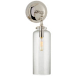 Katie Cylinder Wall Sconce - Polished Nickel / Seeded