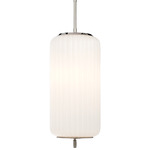 Eden Pendant - Polished Nickel / White
