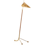 Moresby Floor Lamp - Hand-Rubbed Antique Brass / Antique Brass