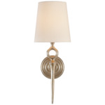 Bristol Wall Sconce - Burnished Silver Leaf / Linen Nordy