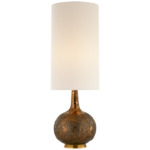 Hunlen Table Lamp - Burnt Gold / Linen